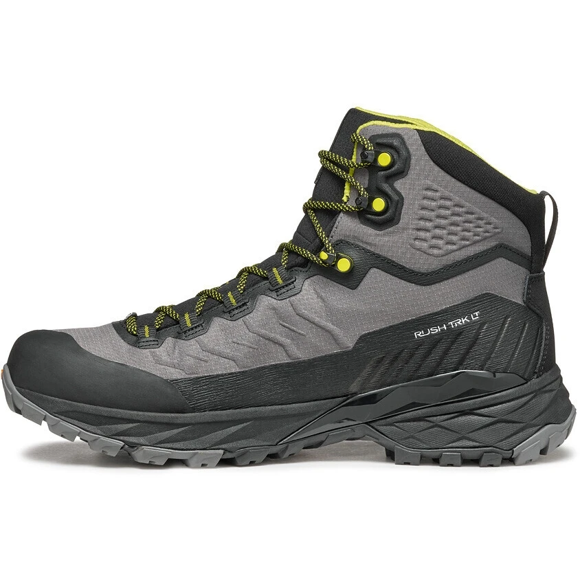 Scarpa Rush TRK LT GTX Hiking Shoes - Gray/lime 8 Scarpa Rush TRK LT GTX Hiking Shoes - Gray/lime - Image 6