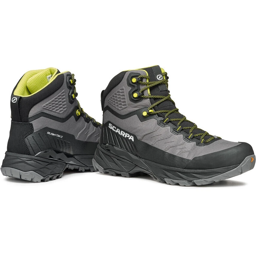 Scarpa Rush TRK LT GTX Hiking Shoes - Gray/lime 4 Scarpa Rush TRK LT GTX Hiking Shoes - Gray/lime - Image 2