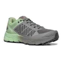 Scarpa Spin Ultra Trail Running Shoes Grey Light Green Women