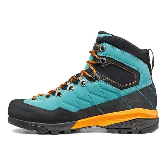 Scarpa Mescalito TRK GORE-TEX Boots Sky Blue Orange Black Women 4 Scarpa Mescalito TRK GORE-TEX Boots Sky Blue Orange Black Women - Image 2