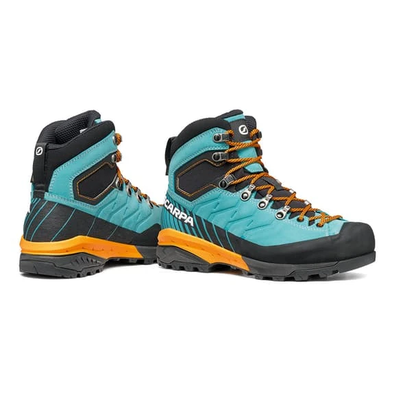 Scarpa Mescalito TRK GORE-TEX Boots Sky Blue Orange Black Women 5 Scarpa Mescalito TRK GORE-TEX Boots Sky Blue Orange Black Women - Image 3