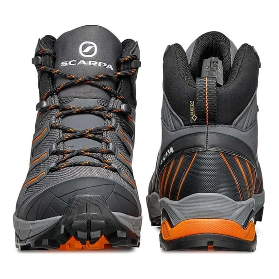 Scarpa Maverick Mid GORE-TEX Boots Grey Orange 6 Scarpa Maverick Mid GORE-TEX Boots Grey Orange - Image 4