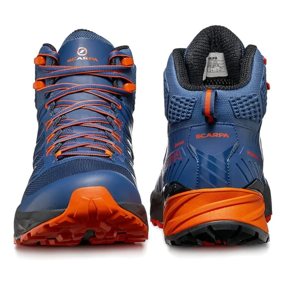 Scarpa Rush Mid GORE-TEX Boots Blue Orange Black 7 Scarpa Rush Mid GORE-TEX Boots Blue Orange Black - Image 5