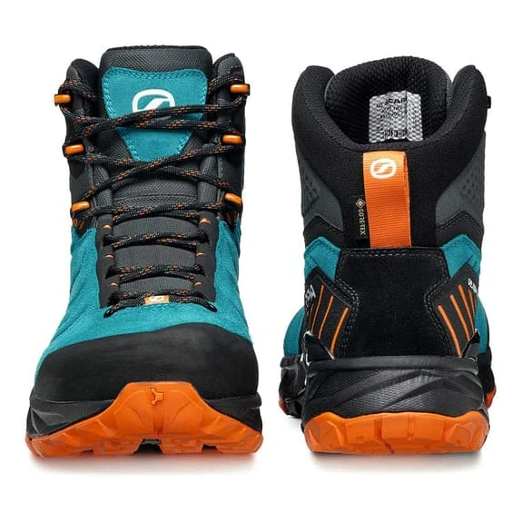 Scarpa Rush TRK GORE-TEX Boots Blue Orange 6 Scarpa Rush TRK GORE-TEX Boots Blue Orange - Image 4