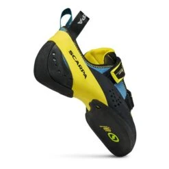 Scarpa Vapor V Climbing Shoes Blue Yellow -Scarpa scr 70040 001oce 006