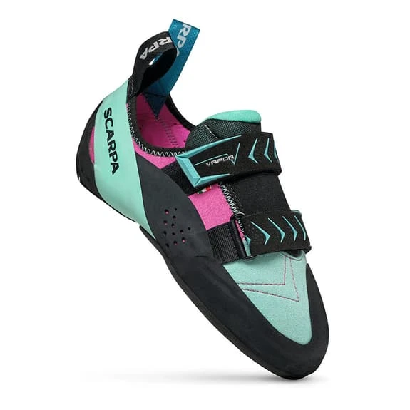 Scarpa Vapor V Climbing Shoes Blue Pink Women 4 Scarpa Vapor V Climbing Shoes Blue Pink Women - Image 2