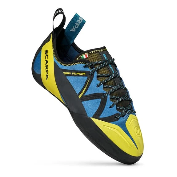 Scarpa Vapor Climbing Shoes Blue Yellow 4 Scarpa Vapor Climbing Shoes Blue Yellow - Image 2